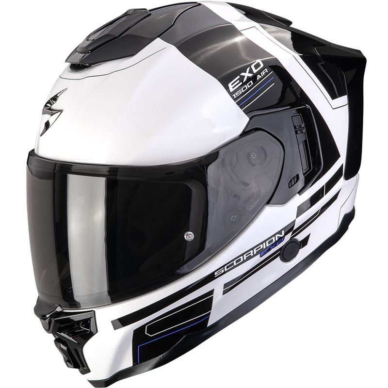 Integrálna helma na motorku Scorpion EXO-1500 Air Dual bielo-čierno-modrá