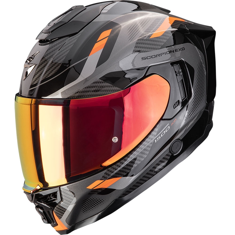 Integrálna helma na motorku Scorpion EXO-1500 Air Sleek čierno-oranžová