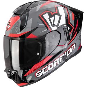 Integrálna helma na motorku Scorpion EXO-530 Air Rok šedo-čierno-červená