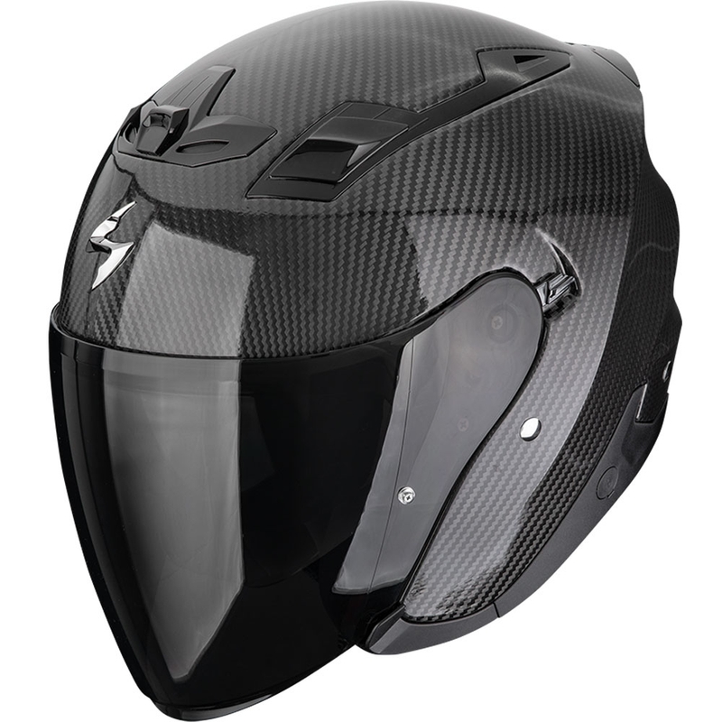 Otvorená prilba na motorku Scorpion EXO-Z1 Carbon Solid čierna