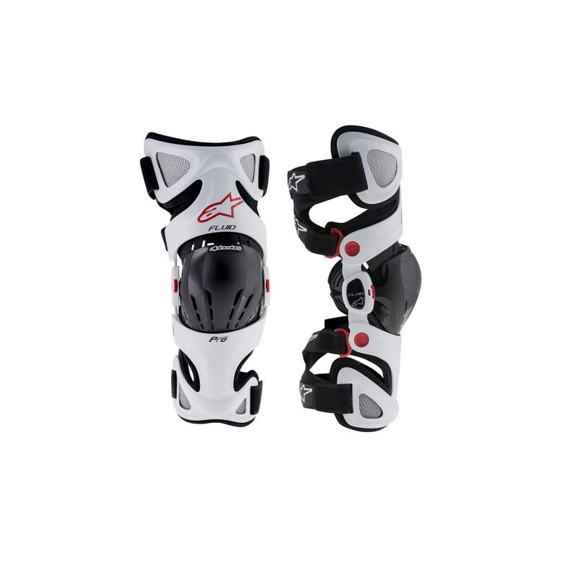 Chrániče kolien Alpinestars Fluid Pre biele