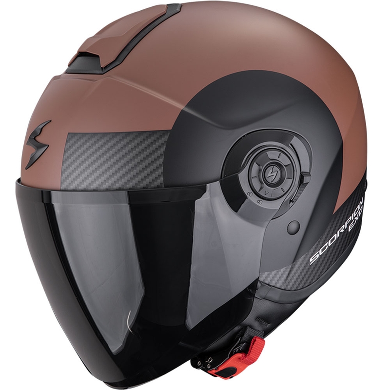 Otvorená prilba na motorku Scorpion EXO-CITY II Sheer matná hnedo-čierna