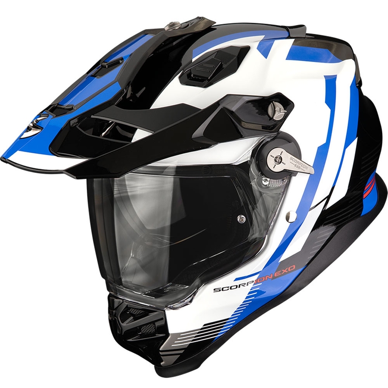 Enduro helma Scorpion ADF-9000 Air Patrol čierno-modro-biela