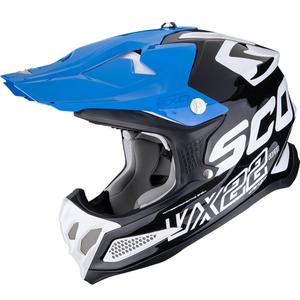 Motokrosová prilba Scorpion VX-22 Air Updown čierno-bielo-modrá