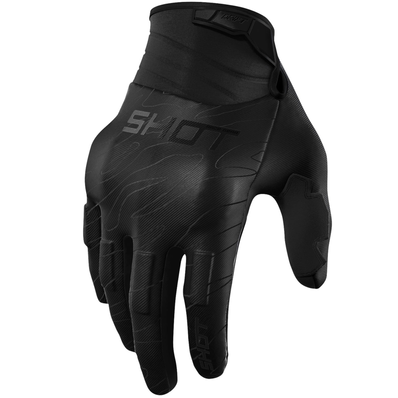 Motokrosové rukavice Shot Drift Onyx čierne