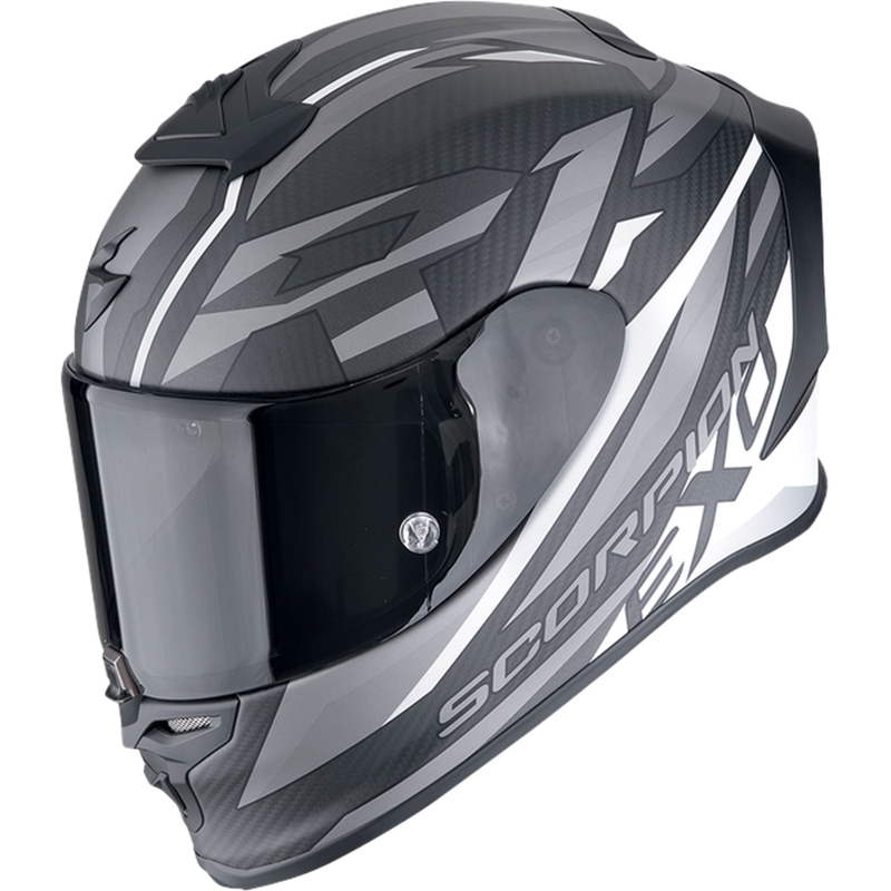 Integrálna prilba na motorku Scorpion EXO-R1 EVO CARBON AIR RUNNER matná čierno-biela