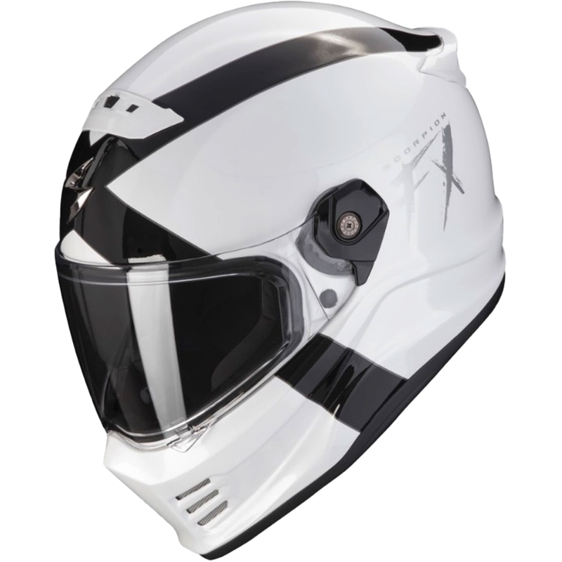Prilba na motocykel SCORPION COVERT FX GALLUS bielo-čierná