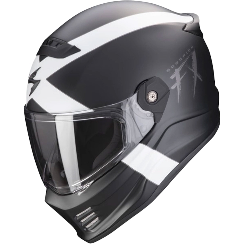 Prilba na motocykel SCORPION COVERT FX GALLUS čierno-bielá