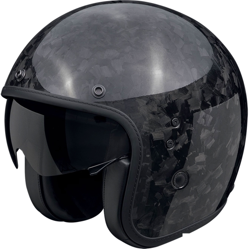 Otvorená prilba na motorku Scorpion Belfast EVO ONYX CARBON SOLID čierna