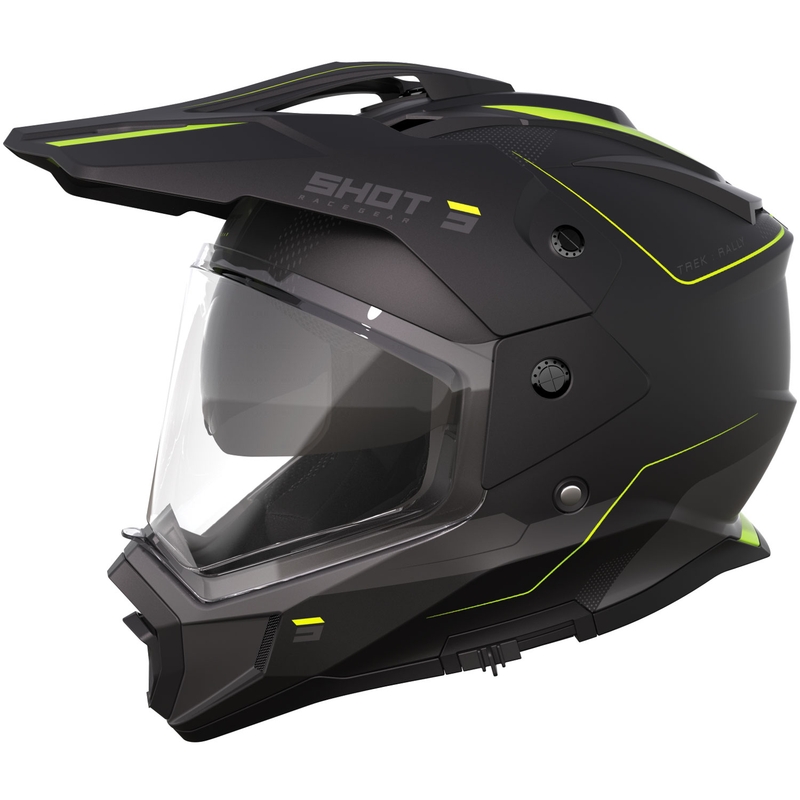 Enduro helma na motorku Shot Trek Max Vision Rally matná čierno-fluo žltá