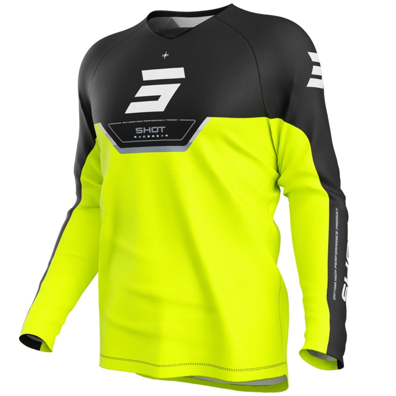 Detský motokrosový dres Shot Draw Daytona fluo žltý