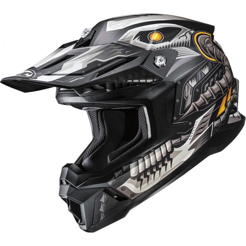 Motokrosová prilba HJC C50 Mecha Beast MC5SF čierno-šedá