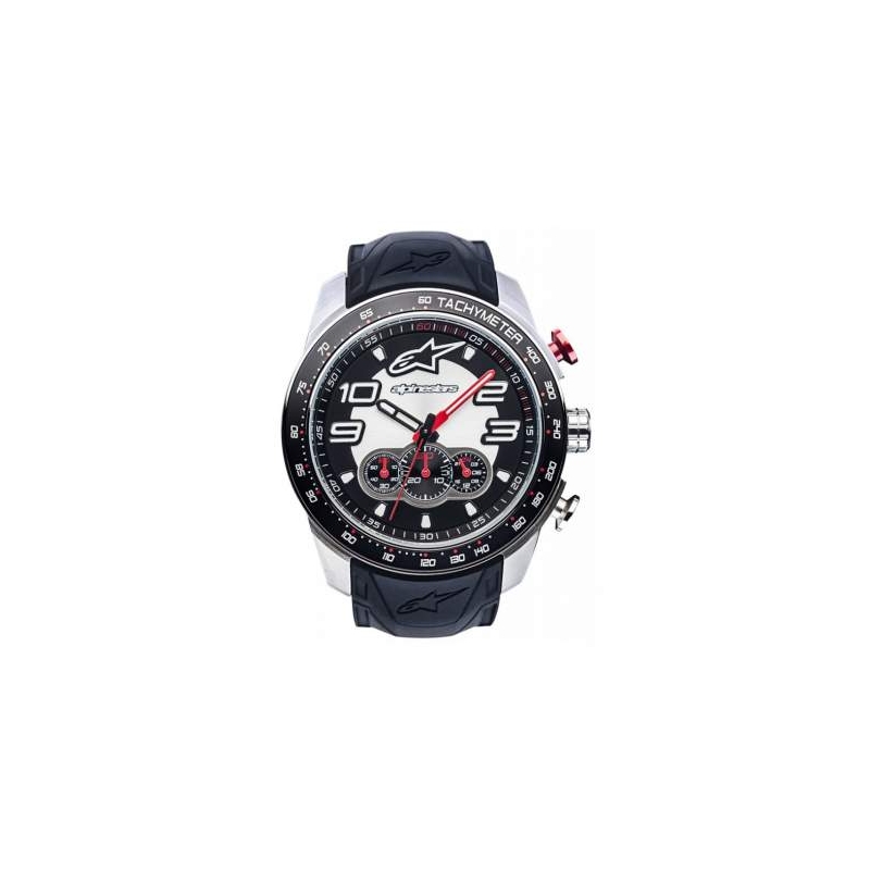 Hodinky Alpinestars Tech Chrono Steel čierno-červené