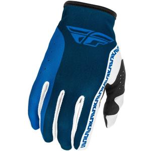 Motokrosové rukavice FLY Racing - USA Lite modro-biele