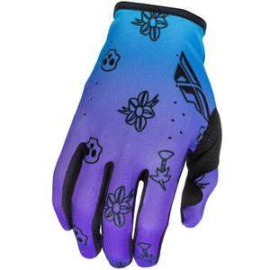 Motokrosové rukavice FLY Racing - USA Lite Outline fialovo-modro-čierne