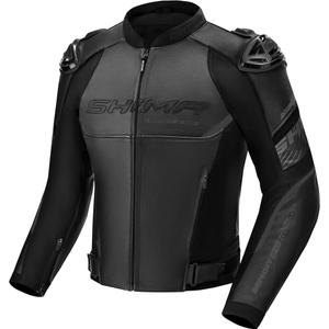 Kožená bunda na motorku Shima Bandit 2.0 čierno-čierna