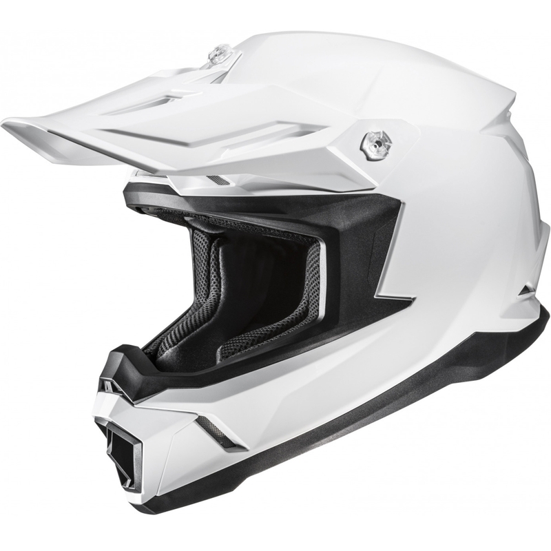 Motokrosová prilba HJC C50 Solid perleťovo biela