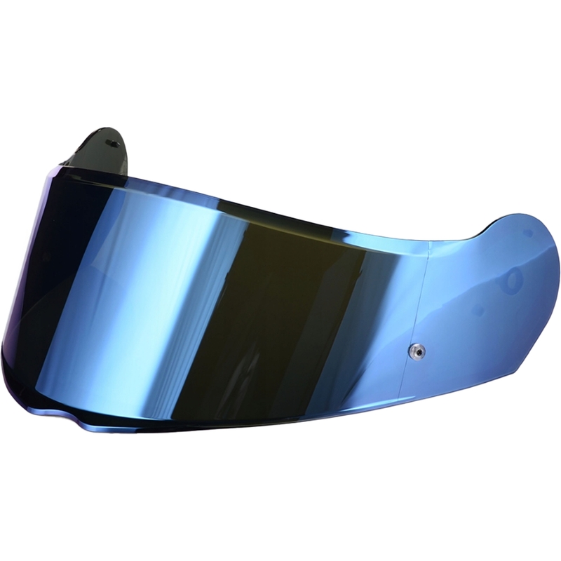 Modré irídiové plexi pre prilbu LS2 FF908