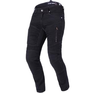 Predĺžené jeansy na motocykel Street Racer Stretch II CE čierne