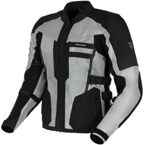 Bunda na motorku Rebelhorn Scandal II stříbrno-černá
