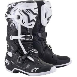 Topánky na motorku Alpinestars Tech 10 čierno-biele