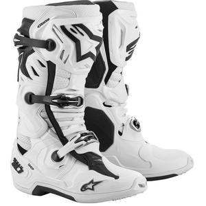 Topánky na motorku Alpinestars Tech 10 Supervented Perforované biele