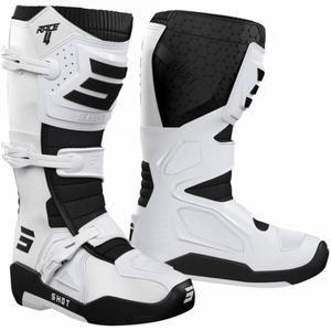 Topánky na motocykel Shot Race 4 biele