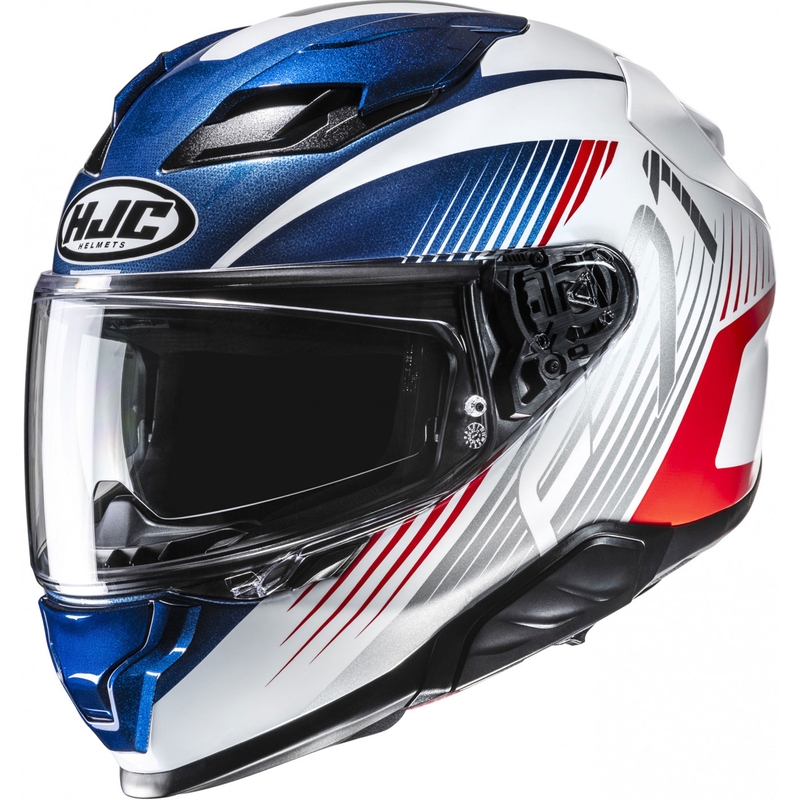 Integrálna helma na motorku HJC F71 Catos MC21 bielo-modro-červená
