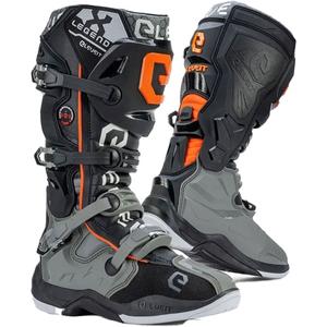 Čižmy na motorku Eleveit X-Legend šedo-oranžové