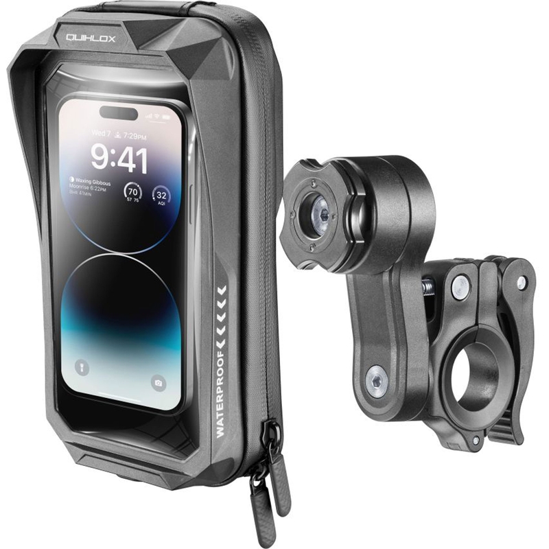 Univerzálne vodotesné puzdro na mobilný telefón Interphone QUIKLOX Waterproof, max. 7" s držiakom na riadidlá
