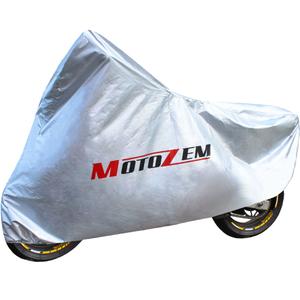 Pokrývka na motorku MotoZem - strieborná