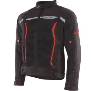 Bunda na motocykel Street Racer Flex Air čierno-červená