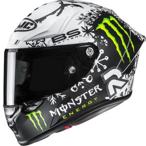 Integrálna prilba na motorku HJC RPHA 1 V2 CARBON Snow Diablo MC10SF čierno-biela