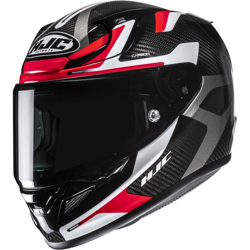 Integrálna helma na motorku HJC RPHA 12 CARBON Xentra MC1 čierno-bielo-červená