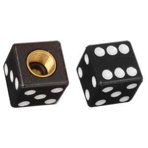 Čiapočky na ventilky Oxford Lucky Dice čierne