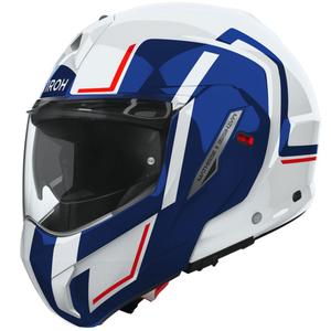 Preklápacia prilba na motorku Airoh Mathisse 2 Genius lesklá modro-červená