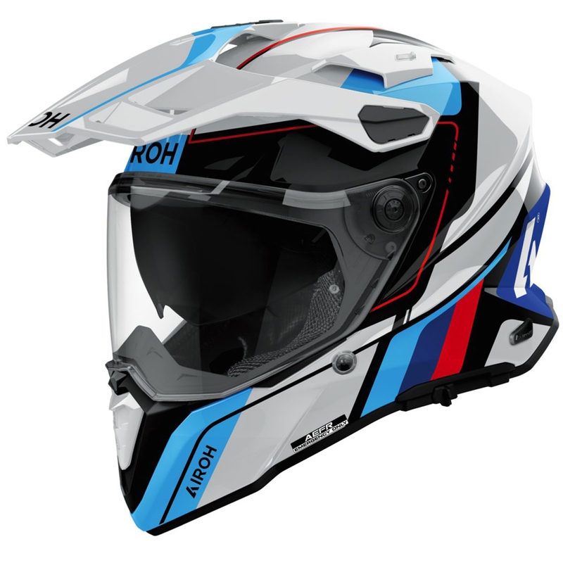 Enduro prilba Airoh Commander 2 Skip lesklá biela
