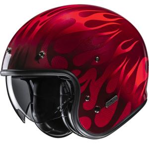 Otvorená prilba na motorku HJC V31 Firo MC1 červená