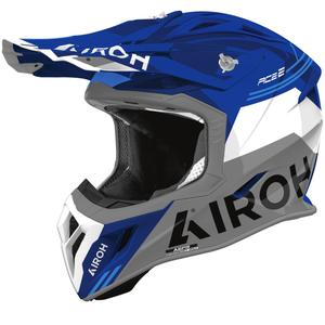 Motokrosová prilba Airoh Aviator ACE 2 Fury lesklá modrá