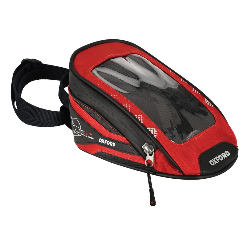 Tankbag na motocykel Oxford M1R Micro čierno-červený