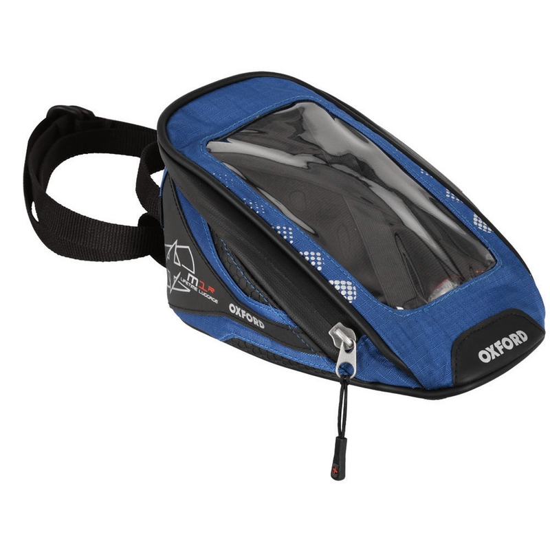 Tankbag na motocykel Oxford M1R Micro čierno-modrý