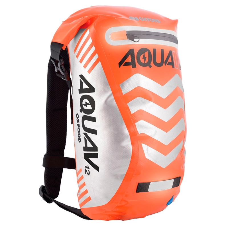 Vodotesný batoh Oxford Aqua V12 Extreme Visibility fluo oranžový
