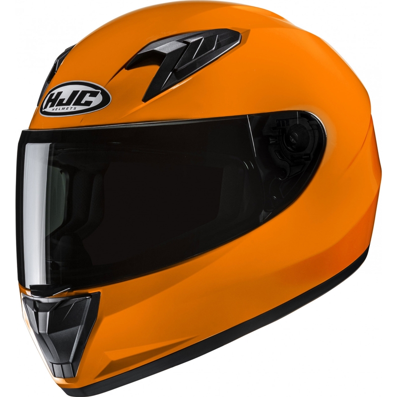 Detská integrálna helma na motorku HJC Y10 Solid Tramotno oranžová