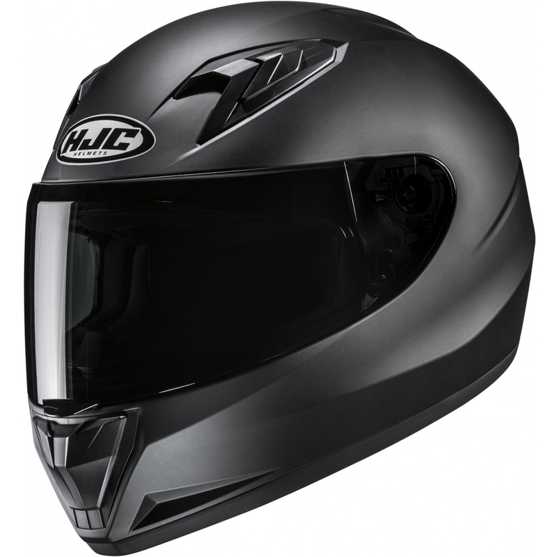 Detská integrálna helma na motorku HJC Y10 Solid semi flat čierna
