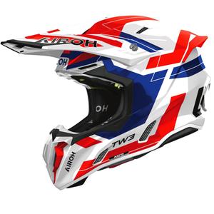 Motokrosová prilba Airoh Twist 3 Dynasty lesklá modro-červená