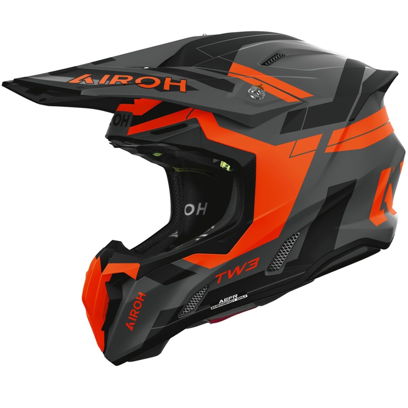 Motokrosová prilba Airoh Twist 3 Dynasty matná fluo oranžová