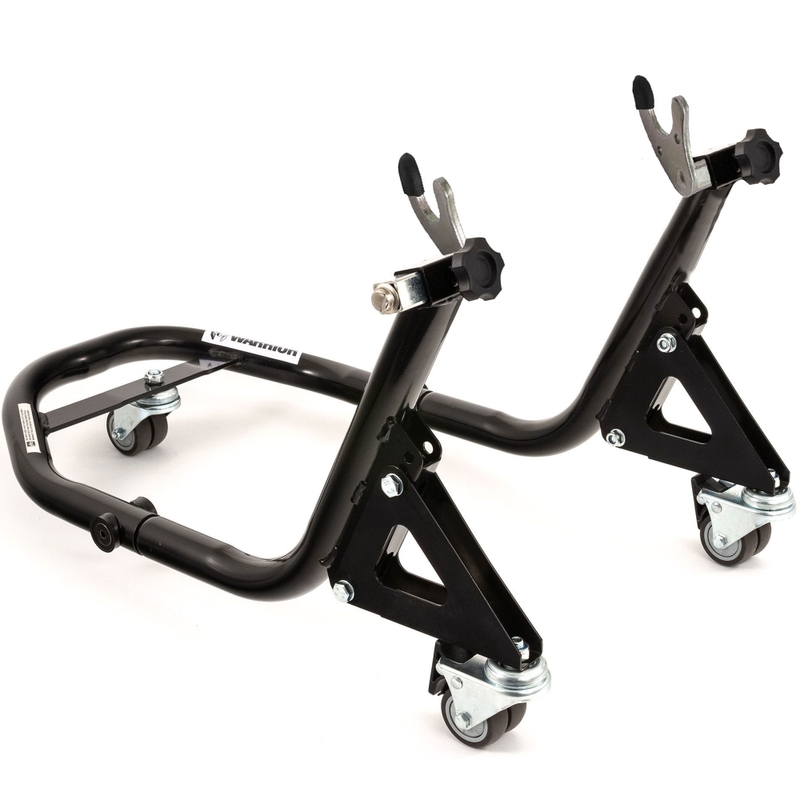 Zadný pojazdný moto stojan s vidličkami pre rolne R-TOOL