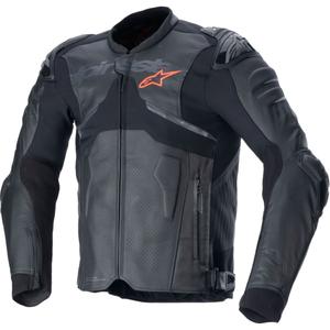 Kožená bunda na motorku Alpinestars Atem 5 čierna