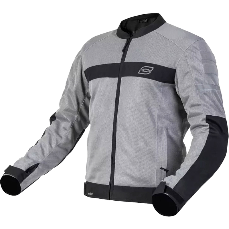 Bunda na motocykel Ozone Dart strieborno-čierna
