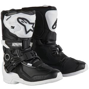 Detské topánky na motorku Alpinestars Tech 3S Kids bielo-čierne